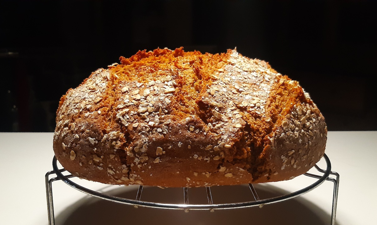 pane di monococco con fiocchi d'avena